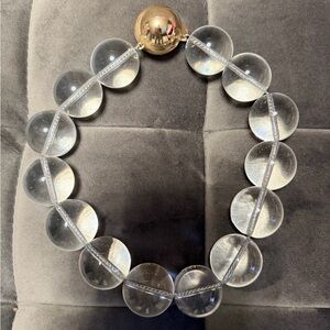 Jenny Bird statement glass bead ball necklace
